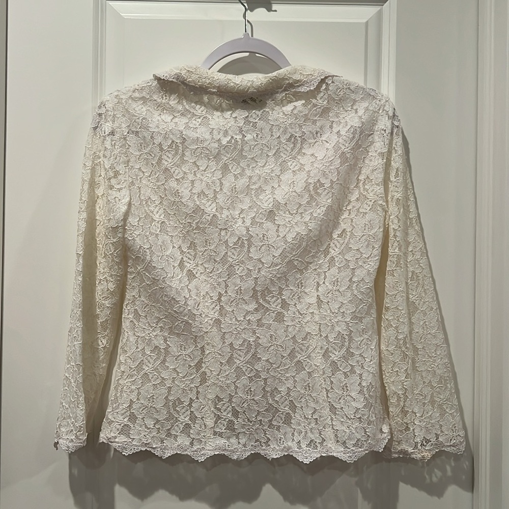Neiman Marcus Vintage Lace Blouse - Picture 8 of 8